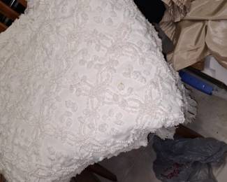 chenille bedspreads x 2