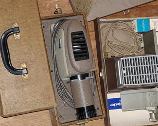 vintage slide projectors, movie projector