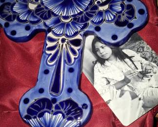 mexican pottery cross
