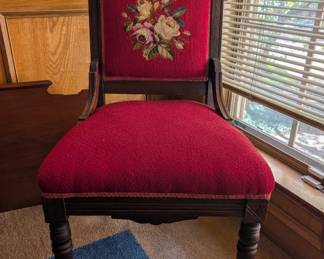 Embroidered chair