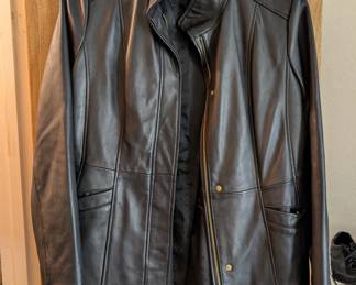 Cole Haan leather coat