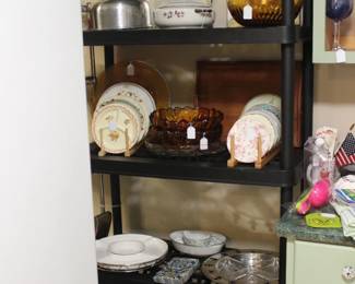 CAKE KEEPER, TRAYS, LAZY SUSAN, DAISY BOWLS, IMARI PLATE, ALESSI HORS D'OEUVRES