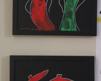 JOSEL SUAREZ BEST FRIENDS ACRYLIC ON CANVAS ORIGINAL ONE OF A KIND SIGNED ARTWORK