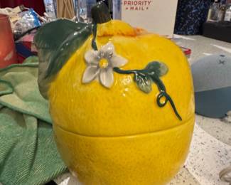Vintage Ceramic Lemon Cookie Jar