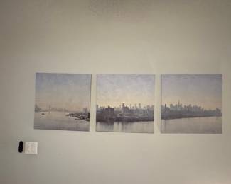 IKEA PJÄTTERYD New York City Skyline 3-Panel Canvas Set