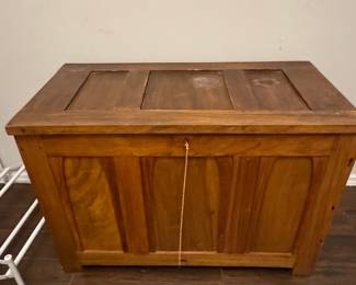 Vintage Wood Blanket Chest