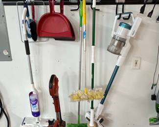 Cleaning Tools and Wall Track Storage System