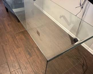 Waterfall Glass Console or Desk