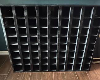 Vintage Industrial Metal Cubby Storage Organizer