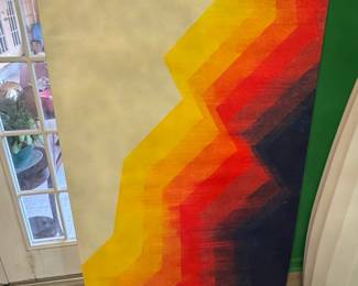 Large-scale Geometric Abstract Canvas