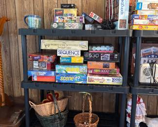 Puzzles, games, baskets