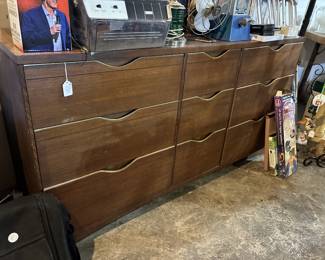 Mid century dresser with matching tall boy