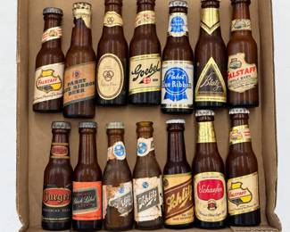 Vintage Beer Bottle Collection Tray