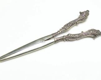 Victorian Glove Stretchers with Sterling Silver Handles