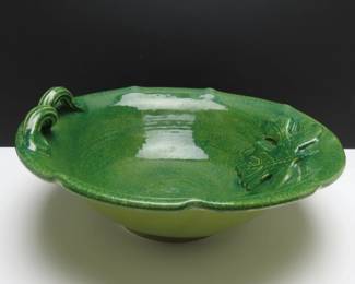 Large Vietri "Foglia Fresca" Centerpiece Serving Bowl - Made in Italy