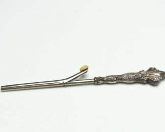 Stunning Victorian Mustache / Hair Curler with Sterling Handle