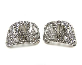 Stunning Antique Art Deco Shoe Clips