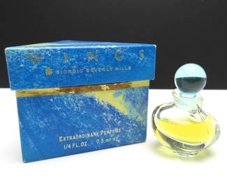 Giorgio Beverly Hills "Wings" Extraordinary Perfume in Original Box .25 Fl Oz
