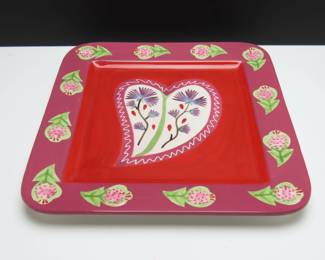 Zrike Everyday Square "Hearts Delight" Platter
