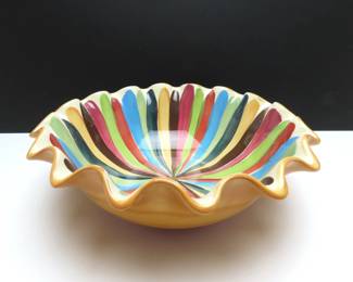 Gail Pittman "Ergon Tango" Large Centerpiece Serving Bowl