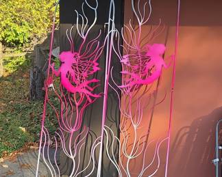 Vintage Metal Garden Fairy Screen