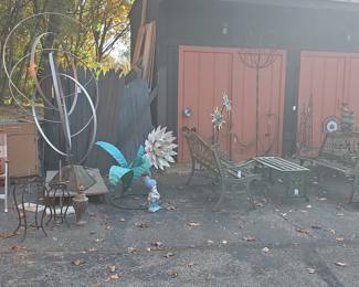 Large Metal Armillary Sphere Garden Sculpture