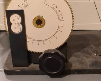 Vintage Precision Vernier Dial and Gear Assembly