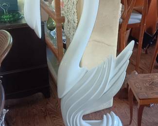 5' tall fiberglass swan