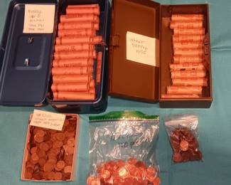 pennies, lots of wheat