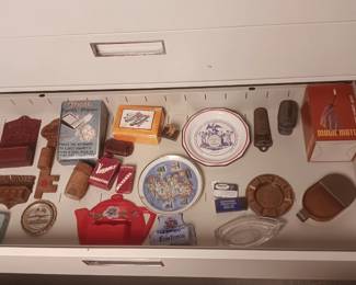 match holders and ashtrays