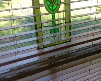 small stained glass window