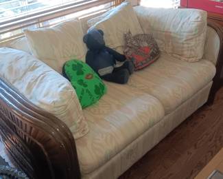 rattan love seat