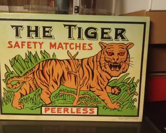 wooden sign for matches