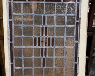 antique stain glass window