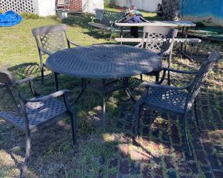 Cast Aluminum Patio Dining Set