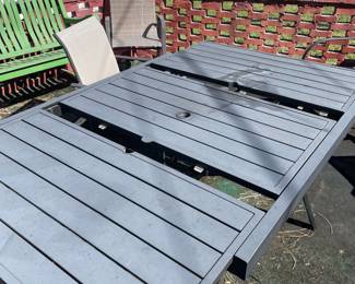 Extendable Metal Patio Dining Table