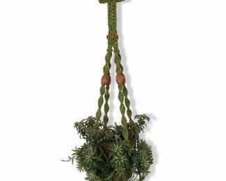 Vintage Macram Plant Hanger