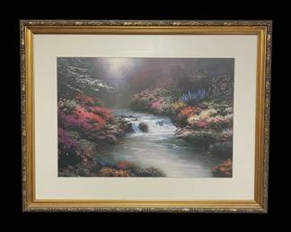 Thomas Kinkade Beside Still Waters Framed Print