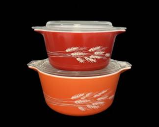 Vintage Pyrex Autumn Harvest Casserole Set