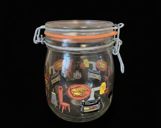 Vintage ARC France Farm Homestead Glass Storage Jar