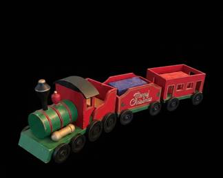 VintageStyle Christmas Train Decoration