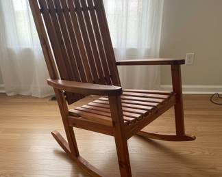 Cedar Slat Porch Rocking Chair