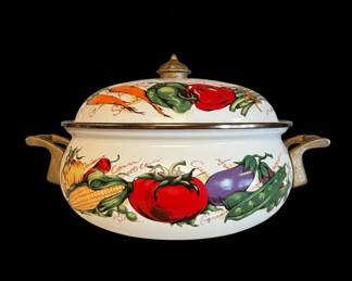 Vintage Tabletops Unlimited Farmers Market Enamelware Casserole Set second image