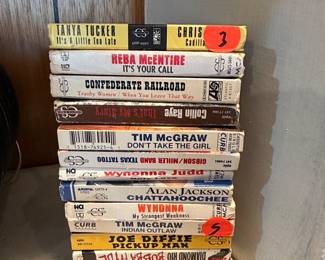 Collection of Country Music Cassette Singles