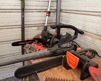 Collection of Electric and Cordless Outdoor Power Tools
