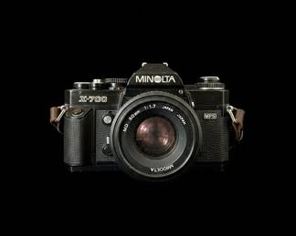 Minolta X mm SLR Camera with mm f or . Lens