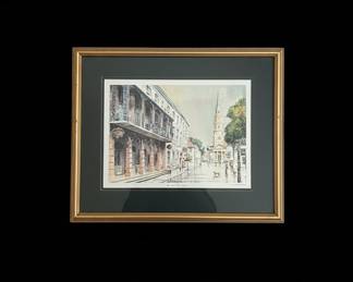 Dock Street Theatre Watercolor Print by Ed Emerson