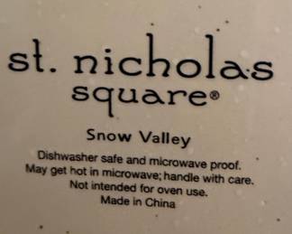 St. Nicholas Square Snow Valley Square Platter second image