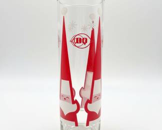Vintage Libbey Holt Howard Dairy Queen Santa Glass