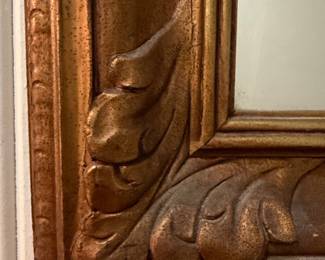 Vintage Giltwood Rectangular Wall Mirror second image